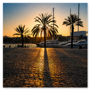 Port Vell al atardecer