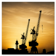 Grúas del Puerto de Barcelona