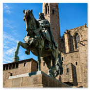 Monumento ecuestre a Ramón Berenguer III el Grande en Via Laietana<br />Ref.: bcn-col-050